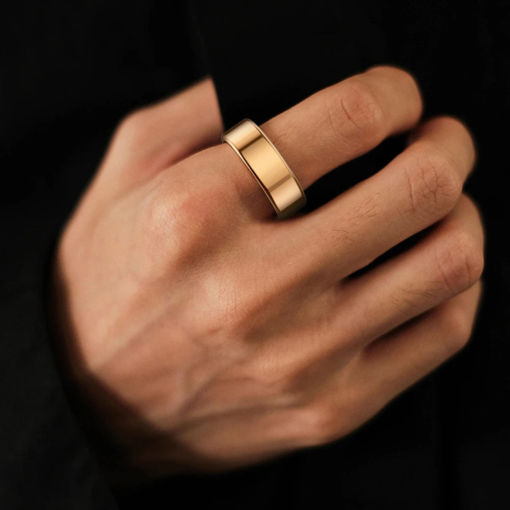 R02 For Xiaomi Smart Ring Men Women Military Grade Titanium Steel Shell Health Monitoring IP68&3ATM Waterproof Multi-sport Modes