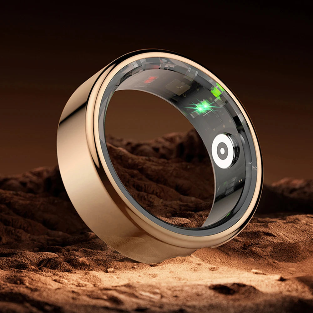 R02 For Xiaomi Smart Ring Men Women Military Grade Titanium Steel Shell Health Monitoring IP68&3ATM Waterproof Multi-sport Modes