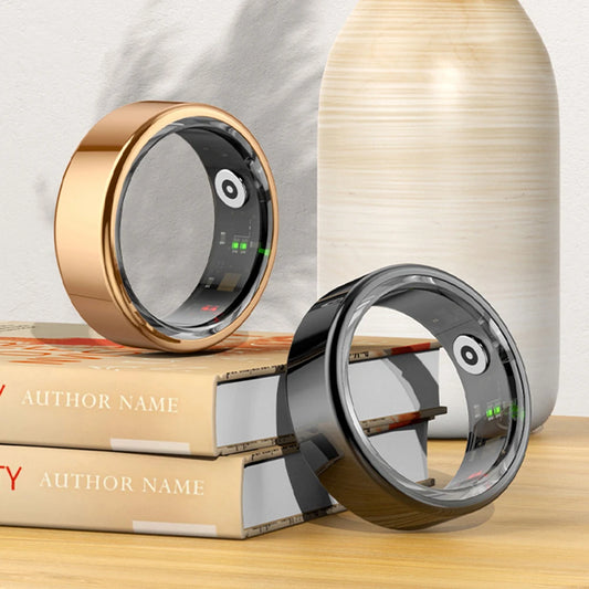 R02 For Xiaomi Smart Ring Men Women Military Grade Titanium Steel Shell Health Monitoring IP68&3ATM Waterproof Multi-sport Modes