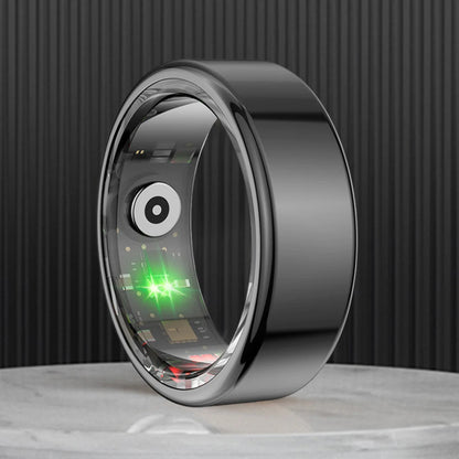 R02 For Xiaomi Smart Ring Men Women Military Grade Titanium Steel Shell Health Monitoring IP68&3ATM Waterproof Multi-sport Modes