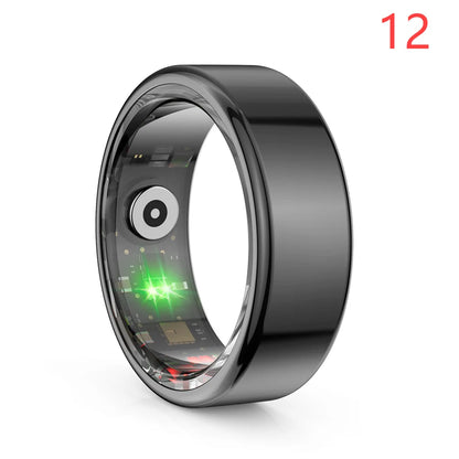 R02 For Xiaomi Smart Ring Men Women Military Grade Titanium Steel Shell Health Monitoring IP68&3ATM Waterproof Multi-sport Modes