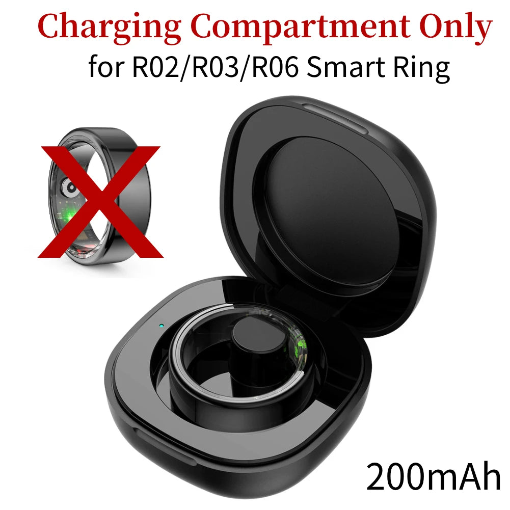 R02 For Xiaomi Smart Ring Men Women Military Grade Titanium Steel Shell Health Monitoring IP68&3ATM Waterproof Multi-sport Modes